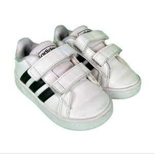 Adidas Originals Grand Court Shoes Toddler Size 5 White Sneakers